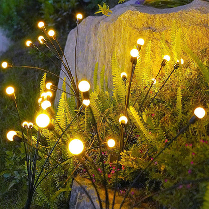 Ліхтар садовий на сонячній батареї 70см, Тепле світло / Декоративний світильник вуличний