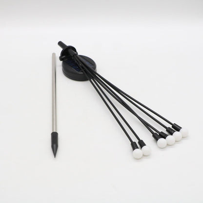 Ліхтар садовий на сонячній батареї 70см, Тепле світло / Декоративний світильник вуличний