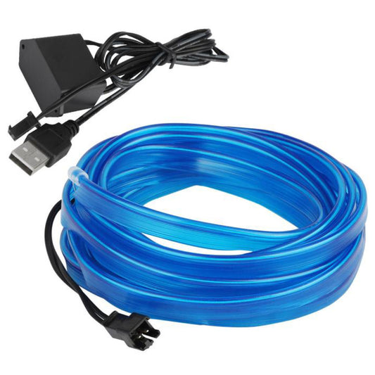 Світлодіодна стрічка для авто 3м, від USB, Синя / Діодна стрічка для автомобіля / Підсвічування для авто