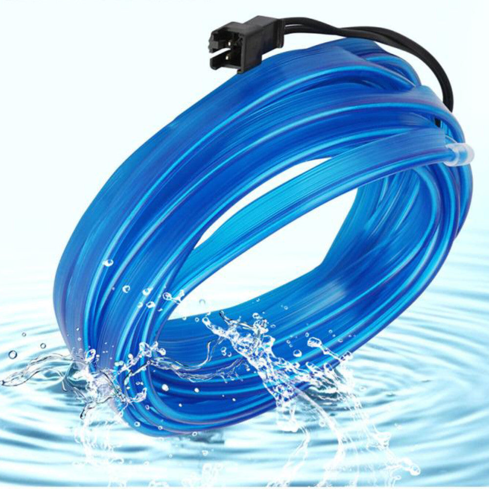 Світлодіодна стрічка для авто 3м, від USB, Синя / Діодна стрічка для автомобіля / Підсвічування для авто