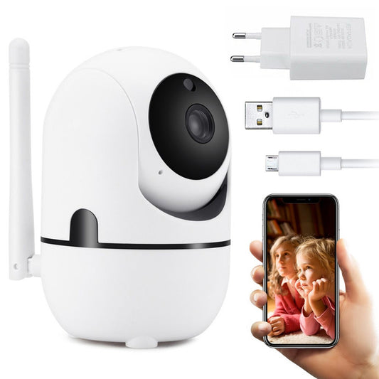 Поворотна IP камера відеоспостереження з WiFi, 1080P, YCC365Plus, Білий / Бездротова відеокамера / Відеоняня