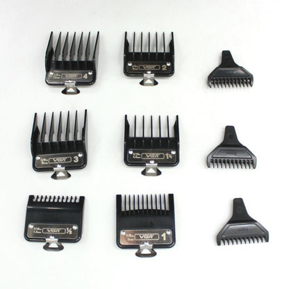 Набір для стрижки 2в1 (9 насадок) від USB, VGR V-640, Червоний / Акумуляторна машинка для стрижки / Тример для стрижки