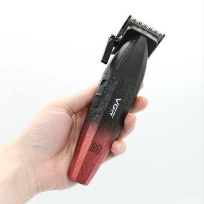 Набір для стрижки 2в1 (9 насадок) від USB, VGR V-640, Червоний / Акумуляторна машинка для стрижки / Тример для стрижки