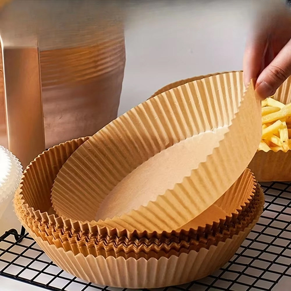 100шт Пергаментні форми для аерогрилю, 20,5х16х4,5см / Паперові форми для мультипечі / Форми для випічки
