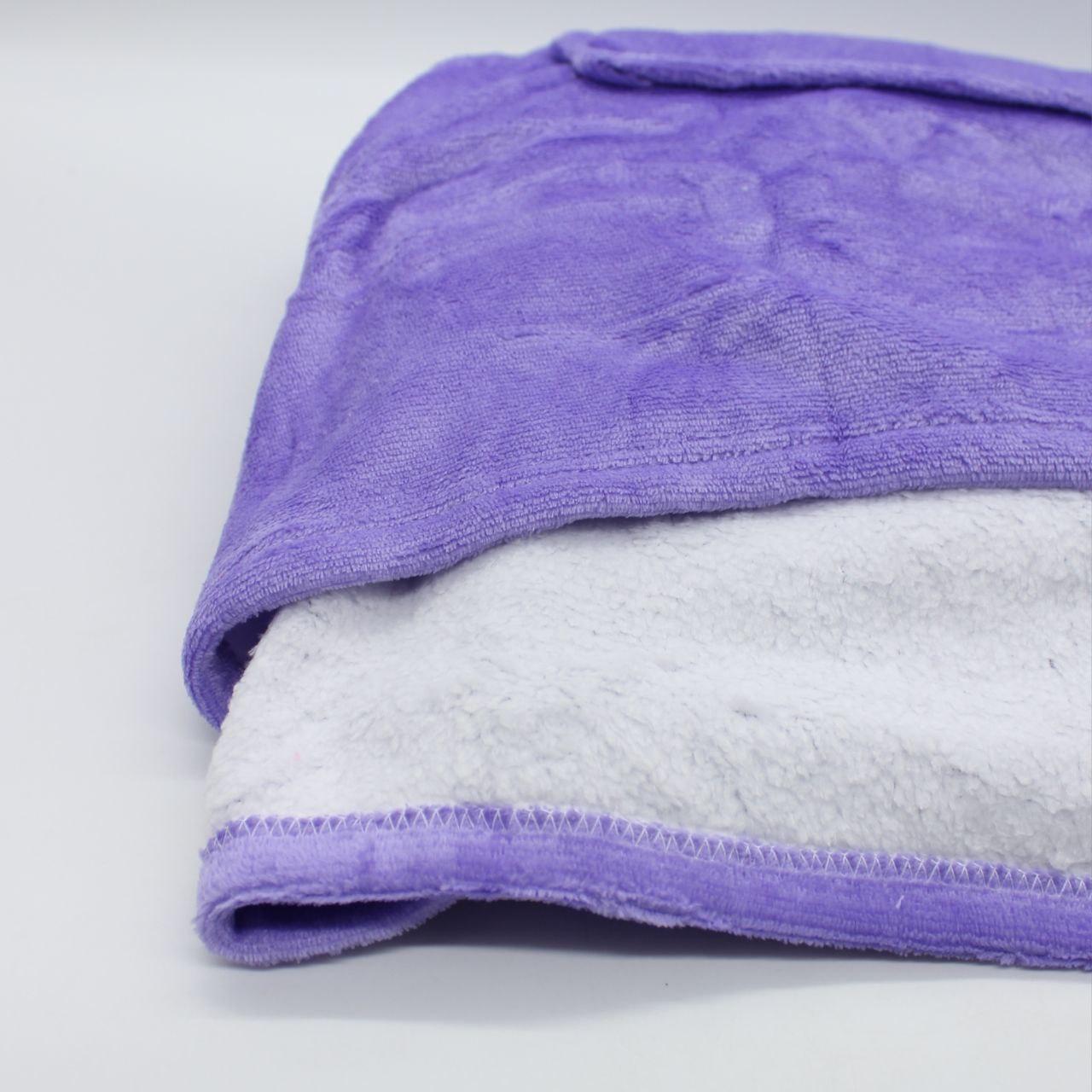 Оверсайз плед-халат з капюшоном 100х80см, Huggle Hoodie, Фіолетовий / Толстовка худі для дому / Плед з рукавами