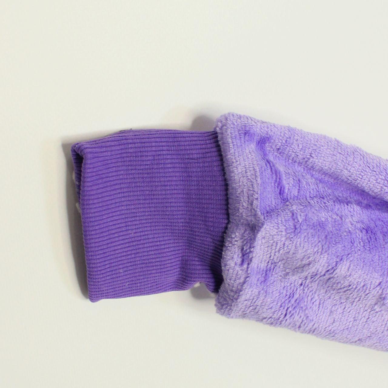 Оверсайз плед-халат з капюшоном 100х80см, Huggle Hoodie, Фіолетовий / Толстовка худі для дому / Плед з рукавами