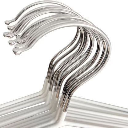 Набір 10шт, Плечики для одягу 40см + силіконове покриття, Білий / Тремпель для одягу / Вішалка плечики