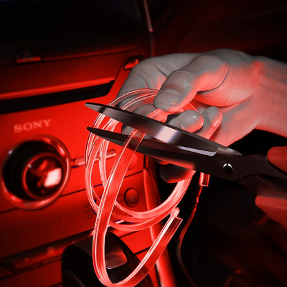 Світлодіодна стрічка для авто 3м, від USB, Червона / Діодна стрічка для автомобіля / Підсвічування для авто