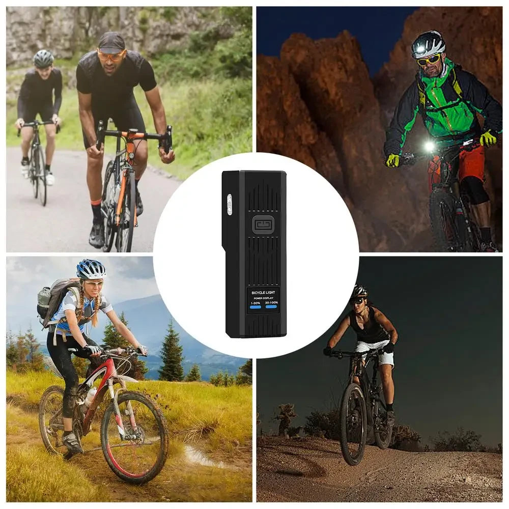 Велофара з сигналом MT-007-T6, від USB + виносна кнопка / Акумуляторна водонепроникна фара на велосипед