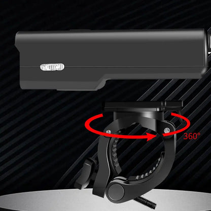 Велофара з сигналом MT-007-T6, від USB + виносна кнопка / Акумуляторна водонепроникна фара на велосипед