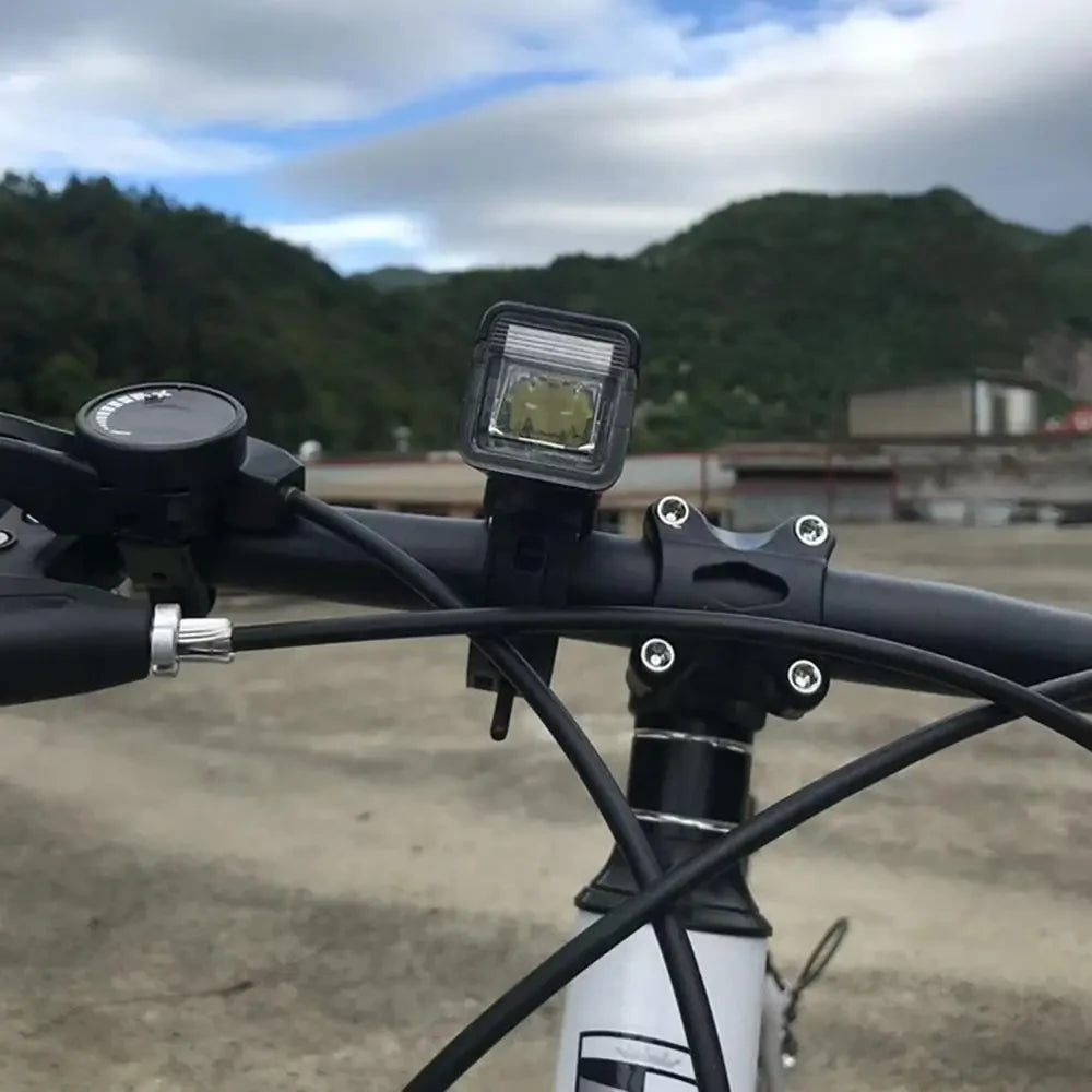 Велофара з сигналом MT-007-T6, від USB + виносна кнопка / Акумуляторна водонепроникна фара на велосипед