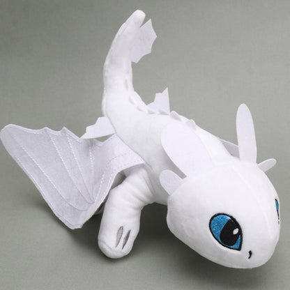 Іграшка на машину дракон Денна фурія із присоскою, Білий / М'яка плюшева іграшка беззубик / Іграшка дракон