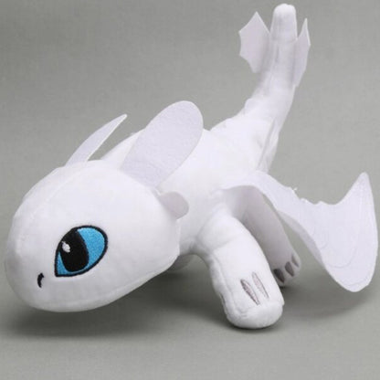 Іграшка на машину дракон Денна фурія із присоскою, Білий / М'яка плюшева іграшка беззубик / Іграшка дракон