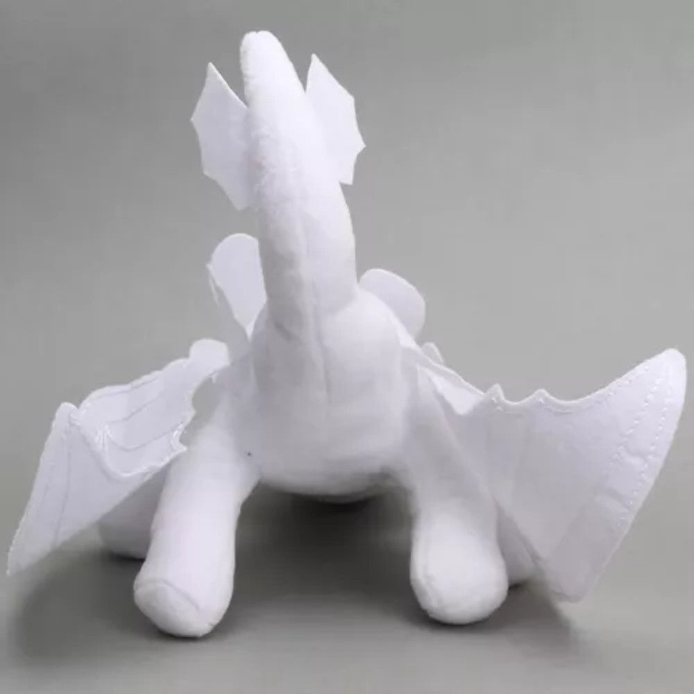 Іграшка на машину дракон Денна фурія із присоскою, Білий / М'яка плюшева іграшка беззубик / Іграшка дракон