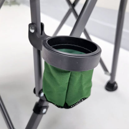 Складаний стілець з підлокітниками (95х60х58 см), HX-64-1, Зелений / Рибальський стілець-крісло / Крісло для пікніка