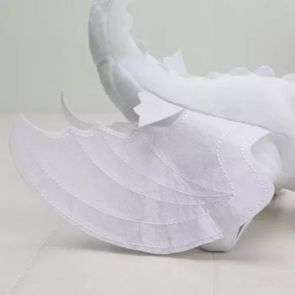 Іграшка на машину дракон Денна фурія із присоскою, Білий / М'яка плюшева іграшка беззубик / Іграшка дракон