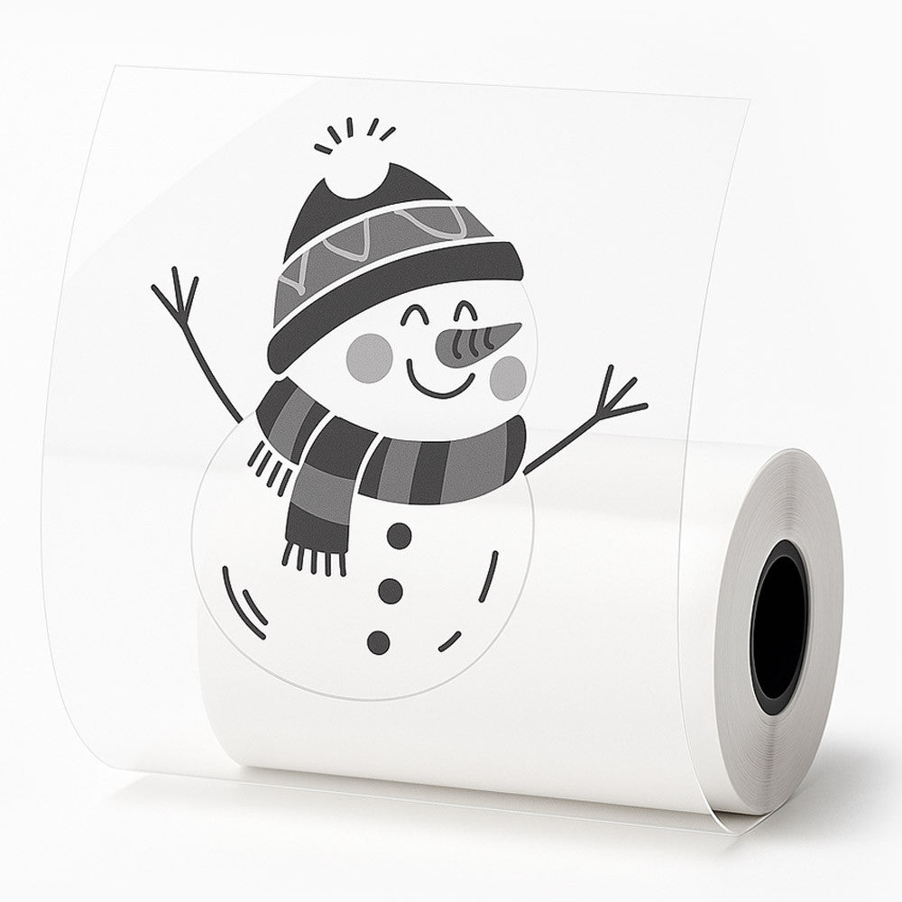 1 шт Прозорий термопапір самоклеючий 5,7x2,5см / Папір для термопринтера / Термопапір для наклейок