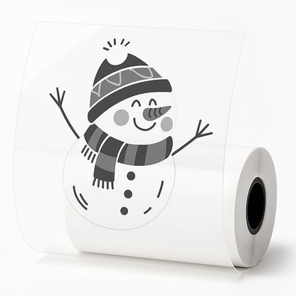 1 шт Прозорий термопапір самоклеючий 5,7x2,5см / Папір для термопринтера / Термопапір для наклейок