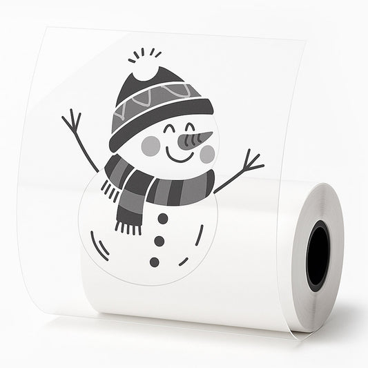 1 шт Прозорий термопапір самоклеючий 5,7x2,5см / Папір для термопринтера / Термопапір для наклейок