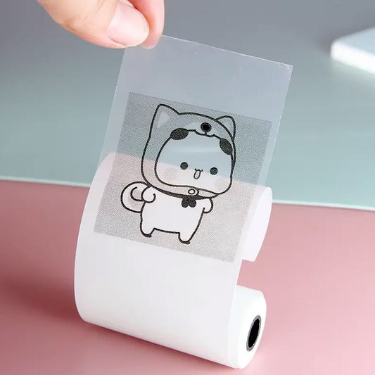 1 шт Прозорий термопапір самоклеючий 5,7x2,5см / Папір для термопринтера / Термопапір для наклейок