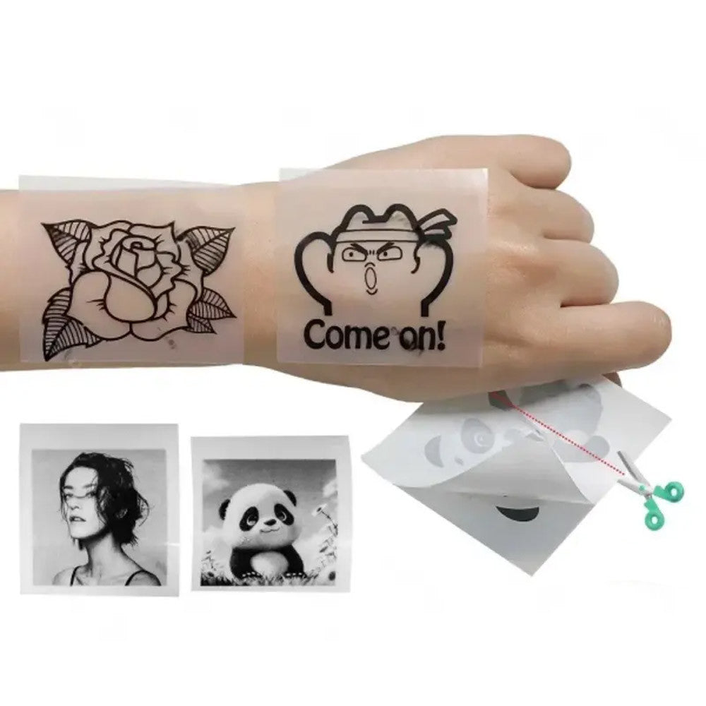 1 шт Прозорий термопапір самоклеючий 5,7x2,5см / Папір для термопринтера / Термопапір для наклейок