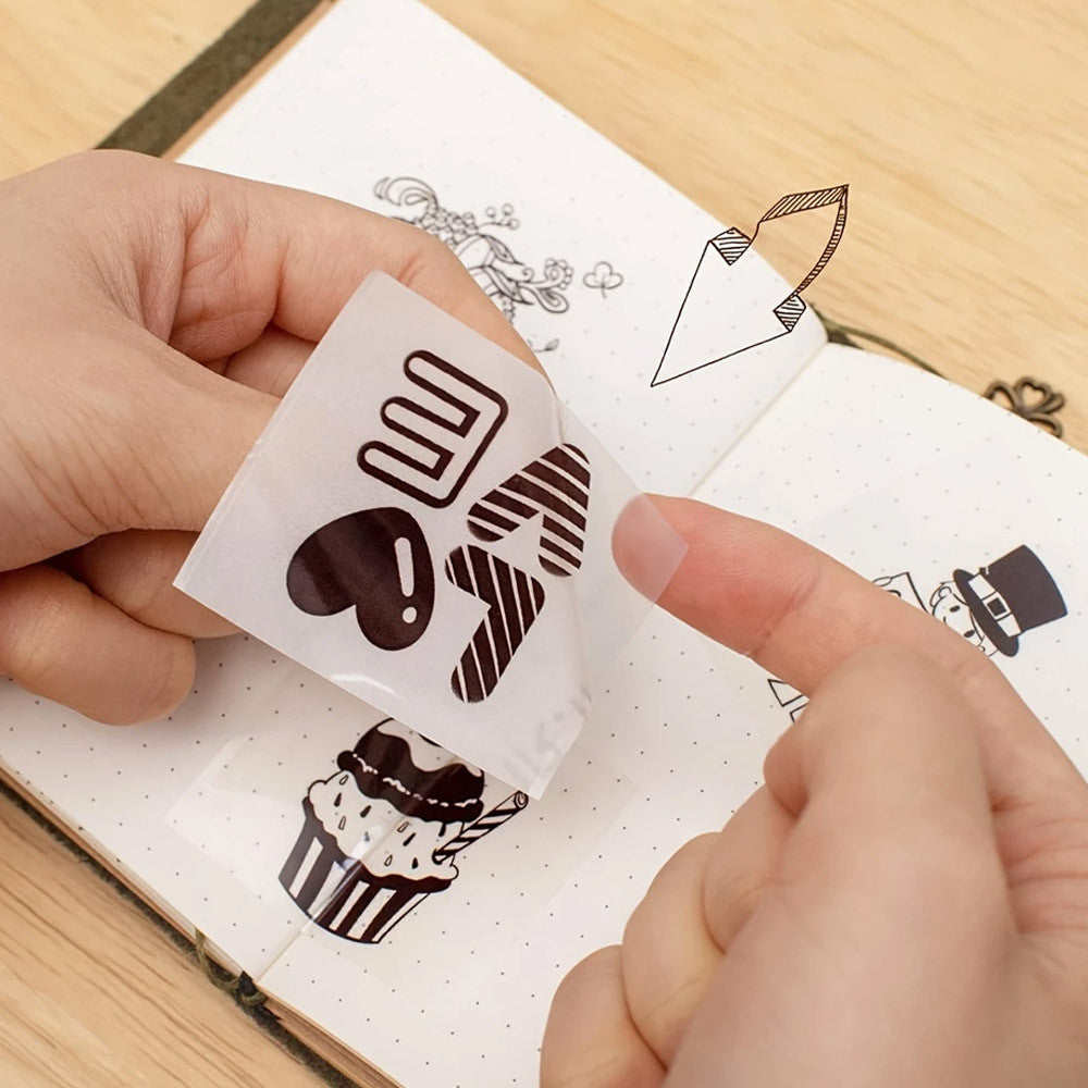 1 шт Прозорий термопапір самоклеючий 5,7x2,5см / Папір для термопринтера / Термопапір для наклейок