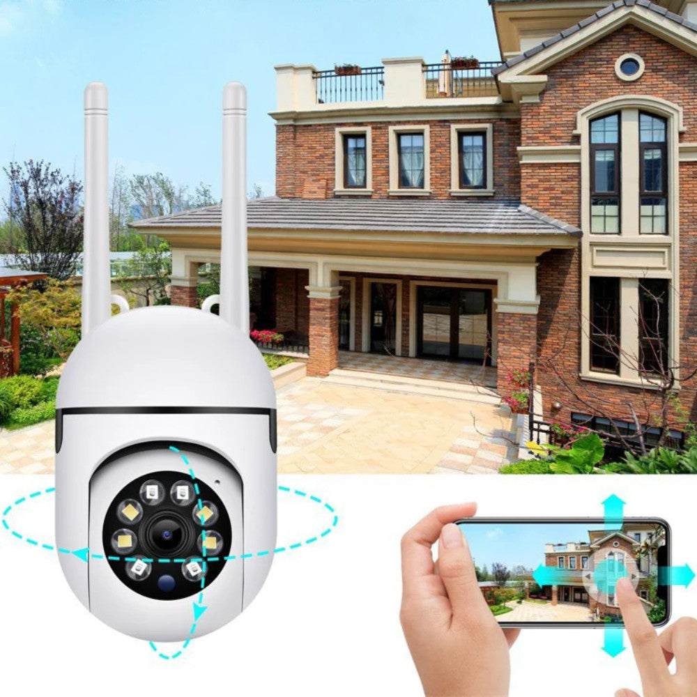 Вулична поворотна Wifi камера відеоспостереження (Full HD, 2Мп) NJ PRO / Вайфай камера з датчиком руху