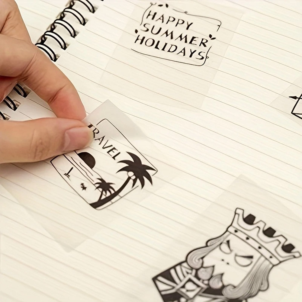 1 шт Прозорий термопапір самоклеючий 5,7x2,5см / Папір для термопринтера / Термопапір для наклейок