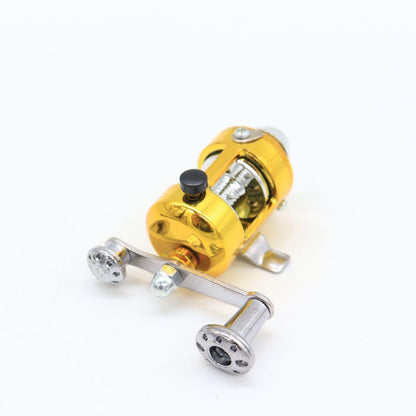 Вудка-ручка з котушкою EL-1220, Чорна / Набір рибалки / Кишенькова міні вудка складна, телескопічна