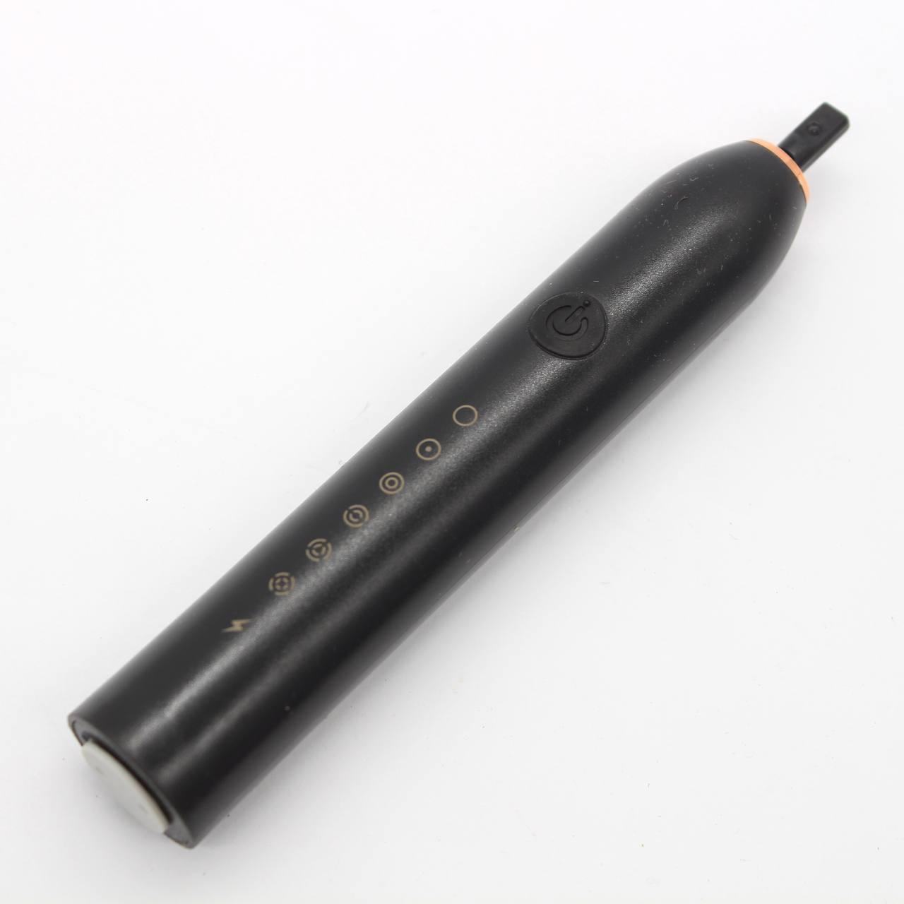 Ультразвукова зубна щітка з 4-ма насадками, Х-3, Чорна / Електрична зубна щітка