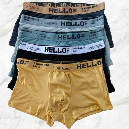Набір чоловічих трусів, 5 шт, 3ХL / Нижня білизна для чоловіків / Чоловічі труси-боксери / Труси шорти