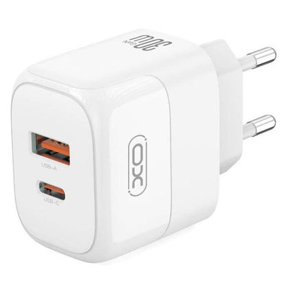 Зарядний пристрій 30W XO L138 (USB + Type-C) / Швидка зарядка для телефону