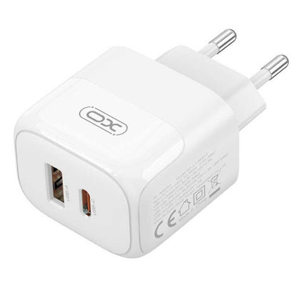 Зарядний пристрій 30W XO L138 (USB + Type-C) / Швидка зарядка для телефону