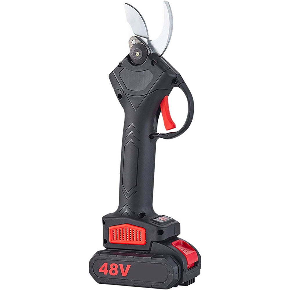 Секатор електричний 48V на 2 акумулятори в валізі / Акумуляторні садові ножиці / Електросекатор