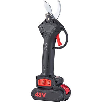 Секатор електричний 48V на 2 акумулятори в валізі / Акумуляторні садові ножиці / Електросекатор