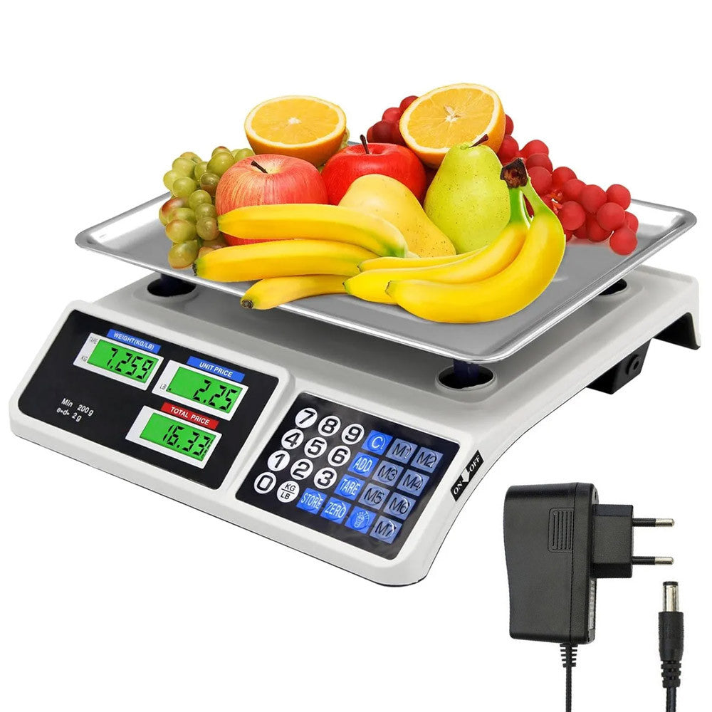 Ваги 50 кг від мережі та акумулятора DT 809 / Електронні ваги з дисплеєм та пам'яттю
