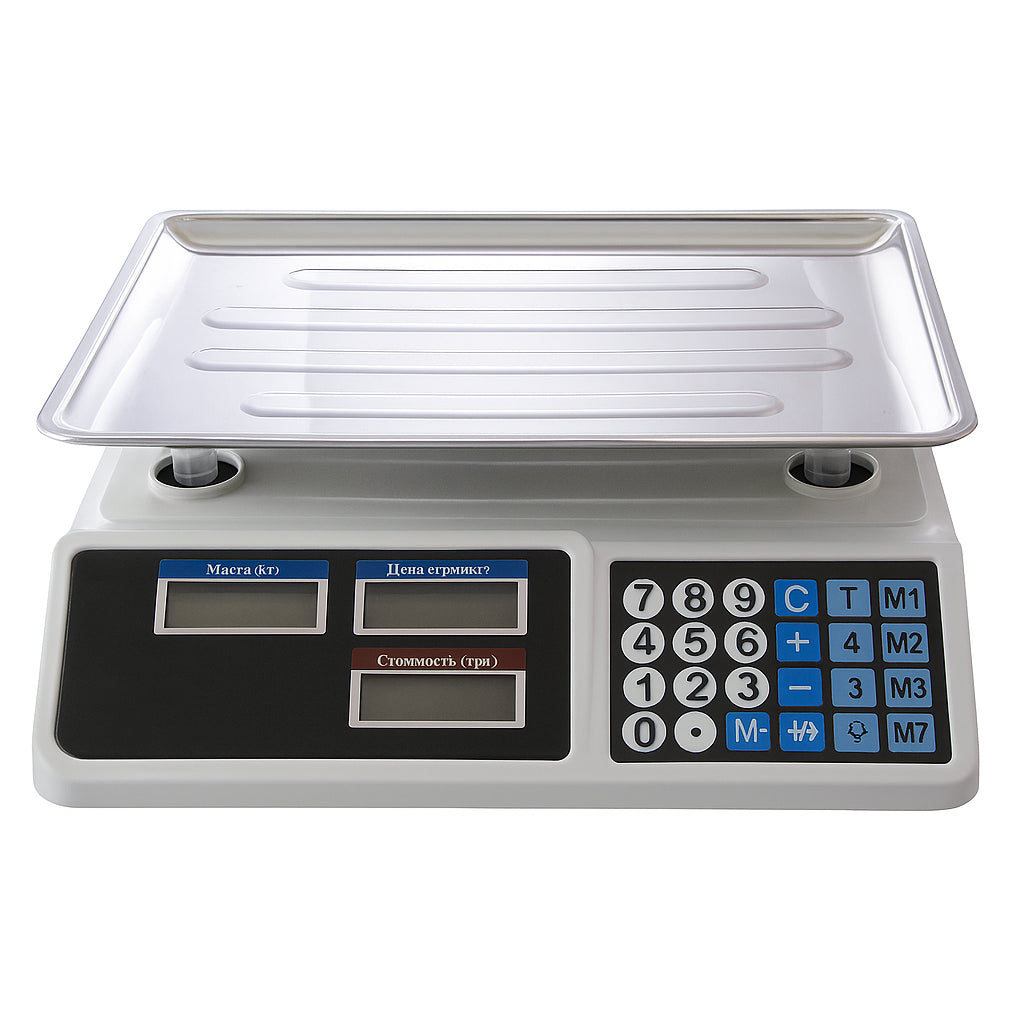 Ваги 50 кг від мережі та акумулятора DT 809 / Електронні ваги з дисплеєм та пам'яттю