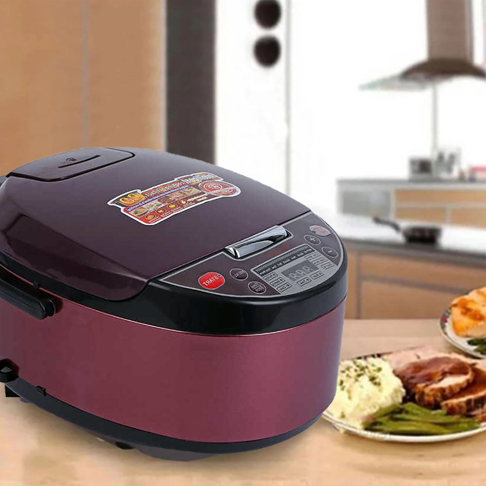 Мультиварка з керамічним покриттям 5л, 10 програм, 900Вт / Електрична мультиварка-рисоварка