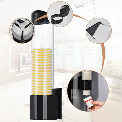 Диспенсер для склянок до 250мл, 70шт, настінний / Тримач склянок для кулера / Диспенсер стаканчиків