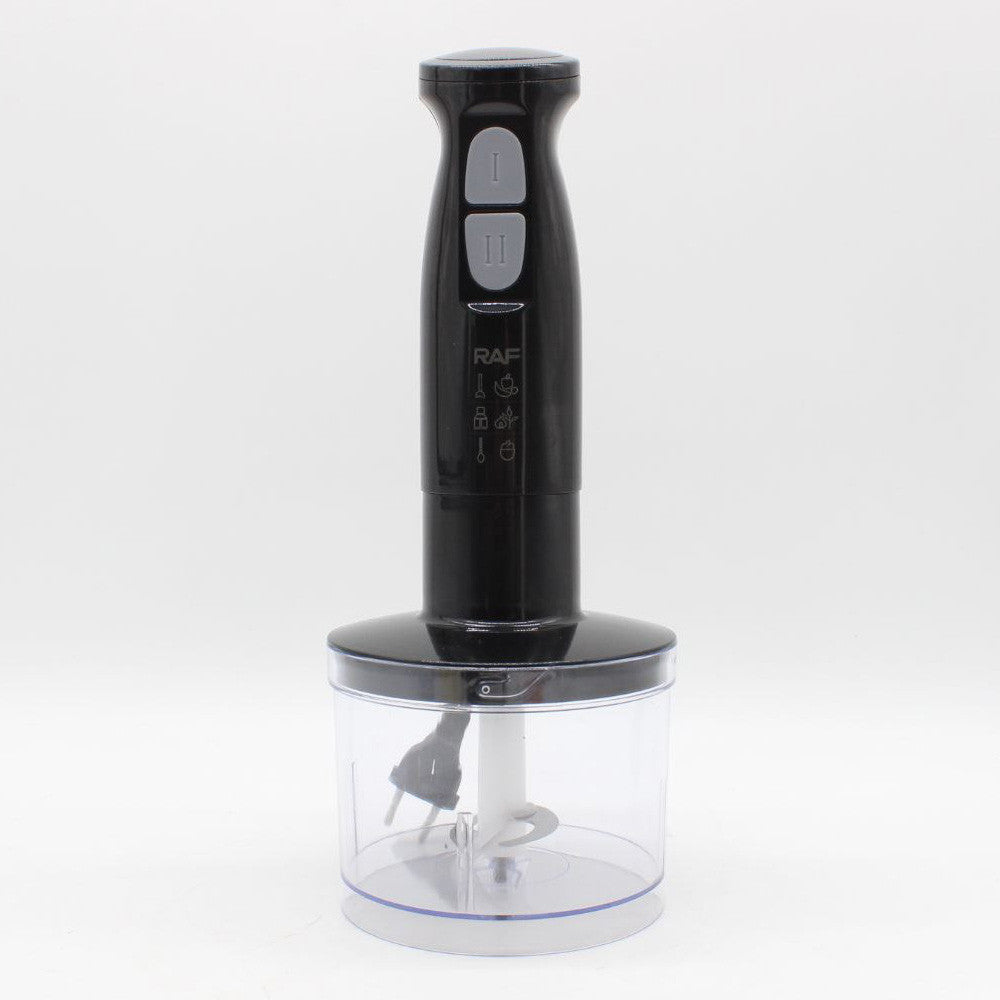 Занурювальний блендер 4в1, з чашею і насадками, RАF R327 / Ручний кухонний блендер