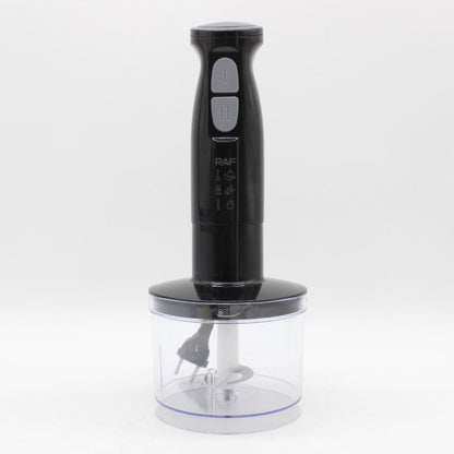 Занурювальний блендер 4в1, з чашею і насадками, RАF R327 / Ручний кухонний блендер