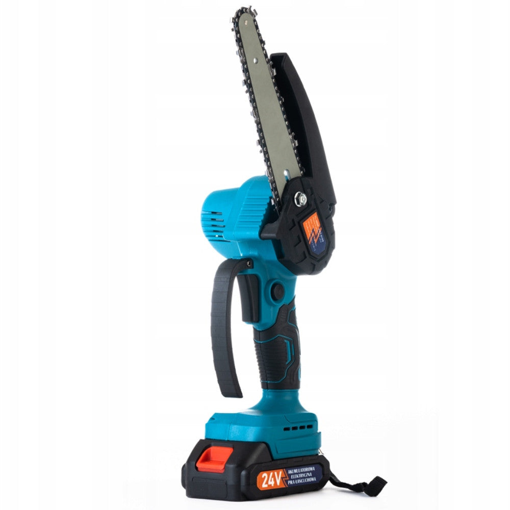 Акумуляторна ланцюгова пилка 24В, 1500 мАг, TL 0600, з кейсом + 2 акумулятори / Ручна електрична пилка