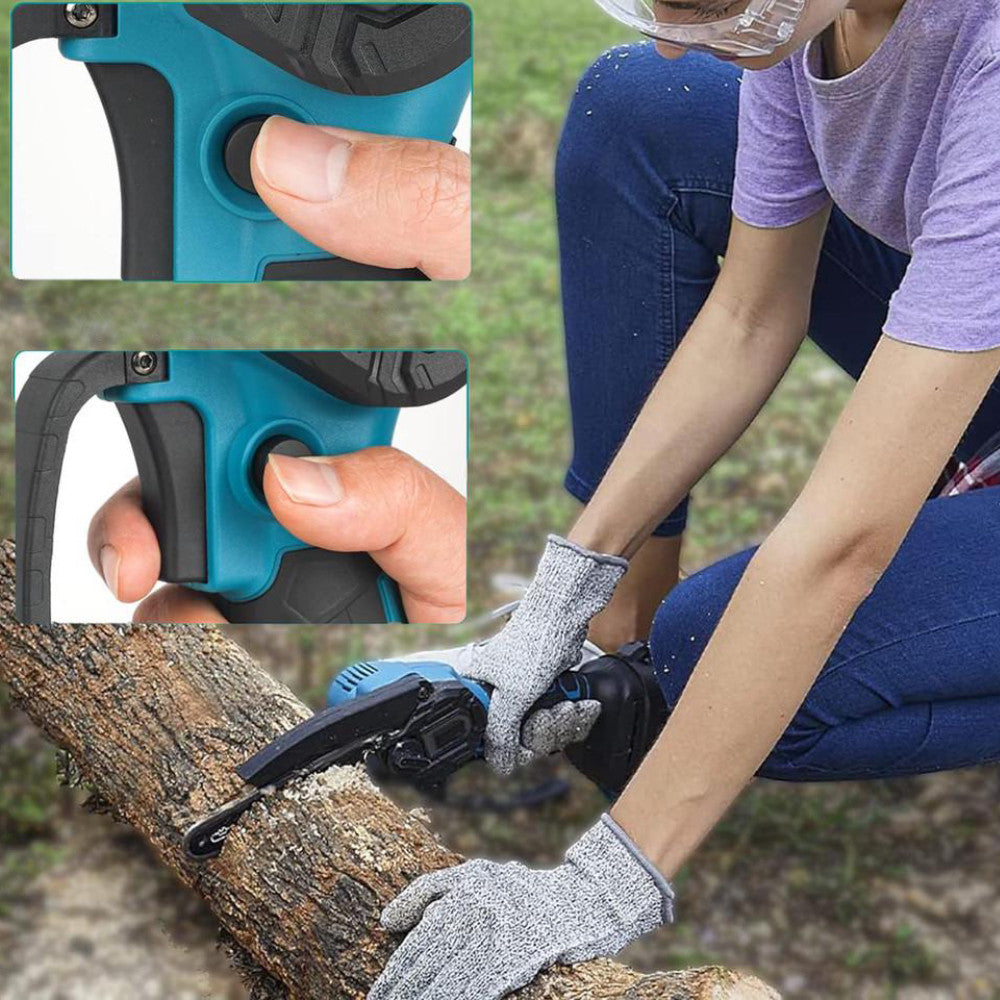 Акумуляторна ланцюгова пилка 24В, 1500 мАг, TL 0600, з кейсом + 2 акумулятори / Ручна електрична пилка