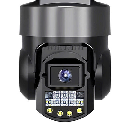 Вулична WIFI камера спостереження 15МР, 3 об'єктиви, SC28 / Поворотна камера відеоспостереження / IP камера вулична