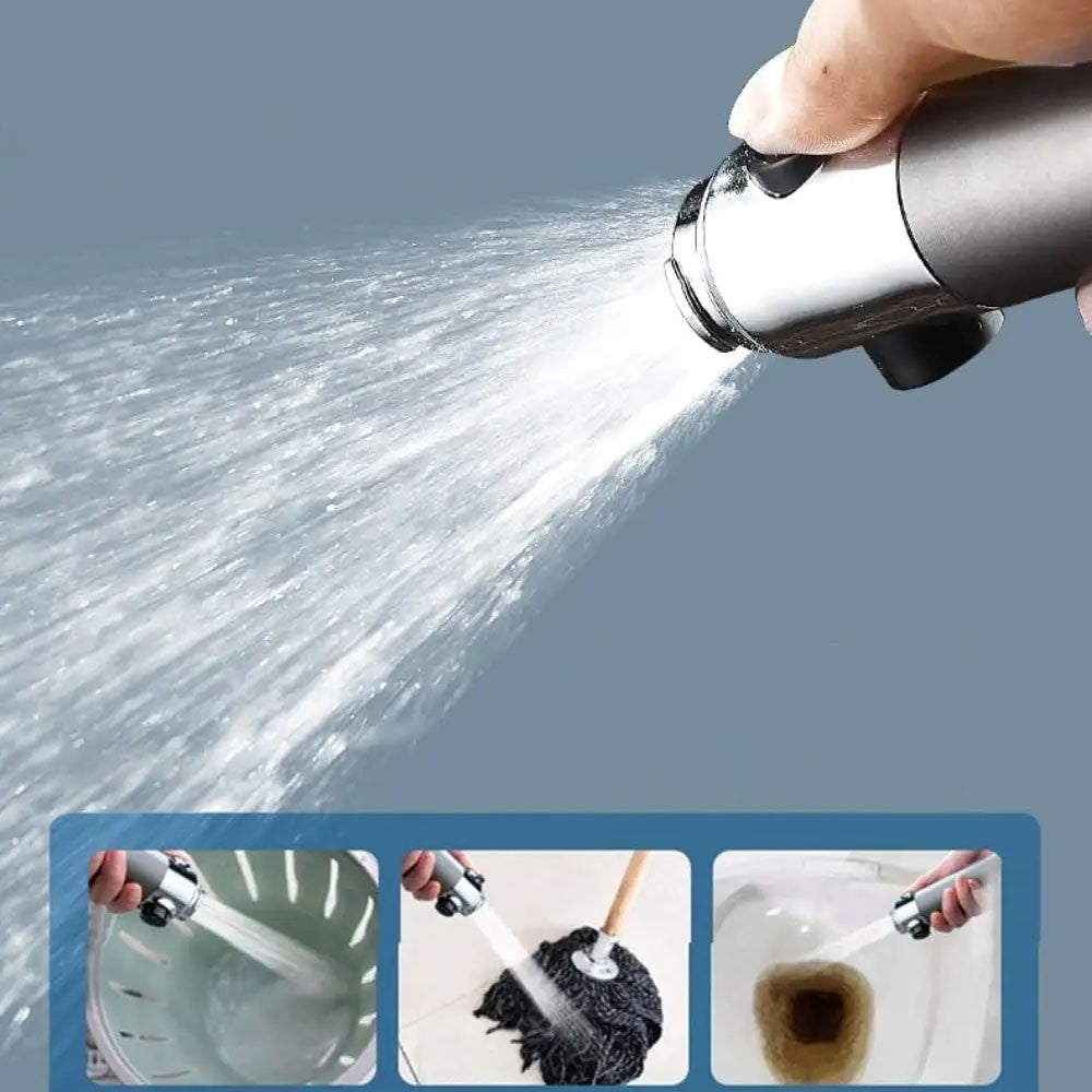 Насадка лійка для душу 3 режими + 1 фільтр, Чорний / Масажна лійка душова / Водозберігаюча душова лійка