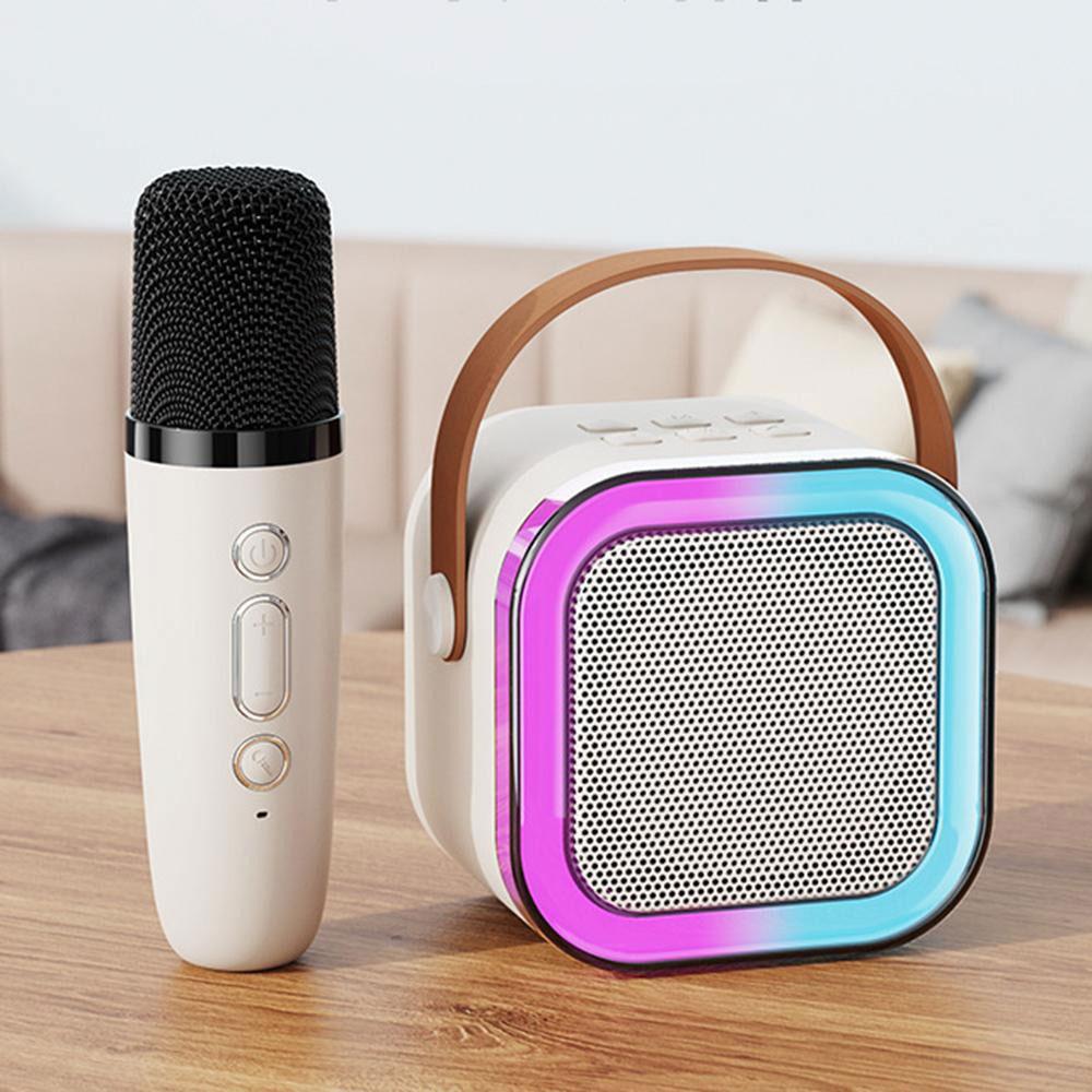 Портативна колонка-караоке  К12 / Бездротовий мікрофон з блютуз колонкою / Міні караоке