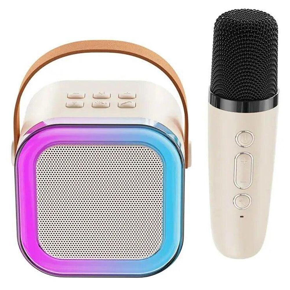 Портативна колонка-караоке  К12 / Бездротовий мікрофон з блютуз колонкою / Міні караоке