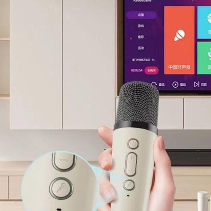 Портативна колонка-караоке  К12 / Бездротовий мікрофон з блютуз колонкою / Міні караоке