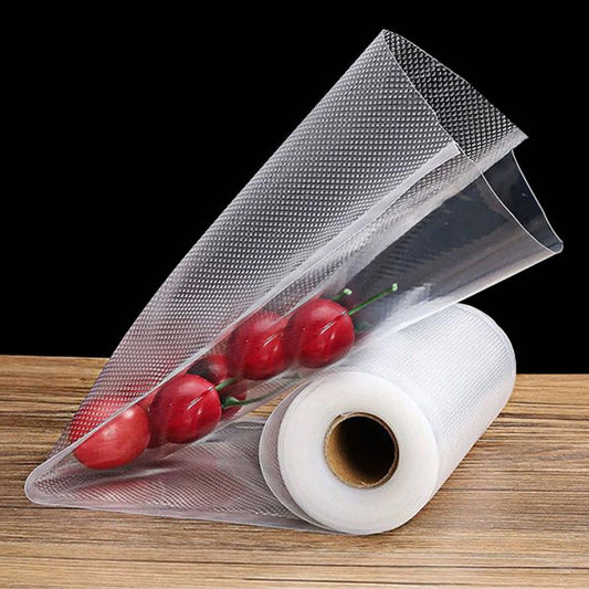 Пакети для вакууматора в рулонах 5м х 28см, 1 рулон / Вакуумні рулонні пакети для зберігання їжі