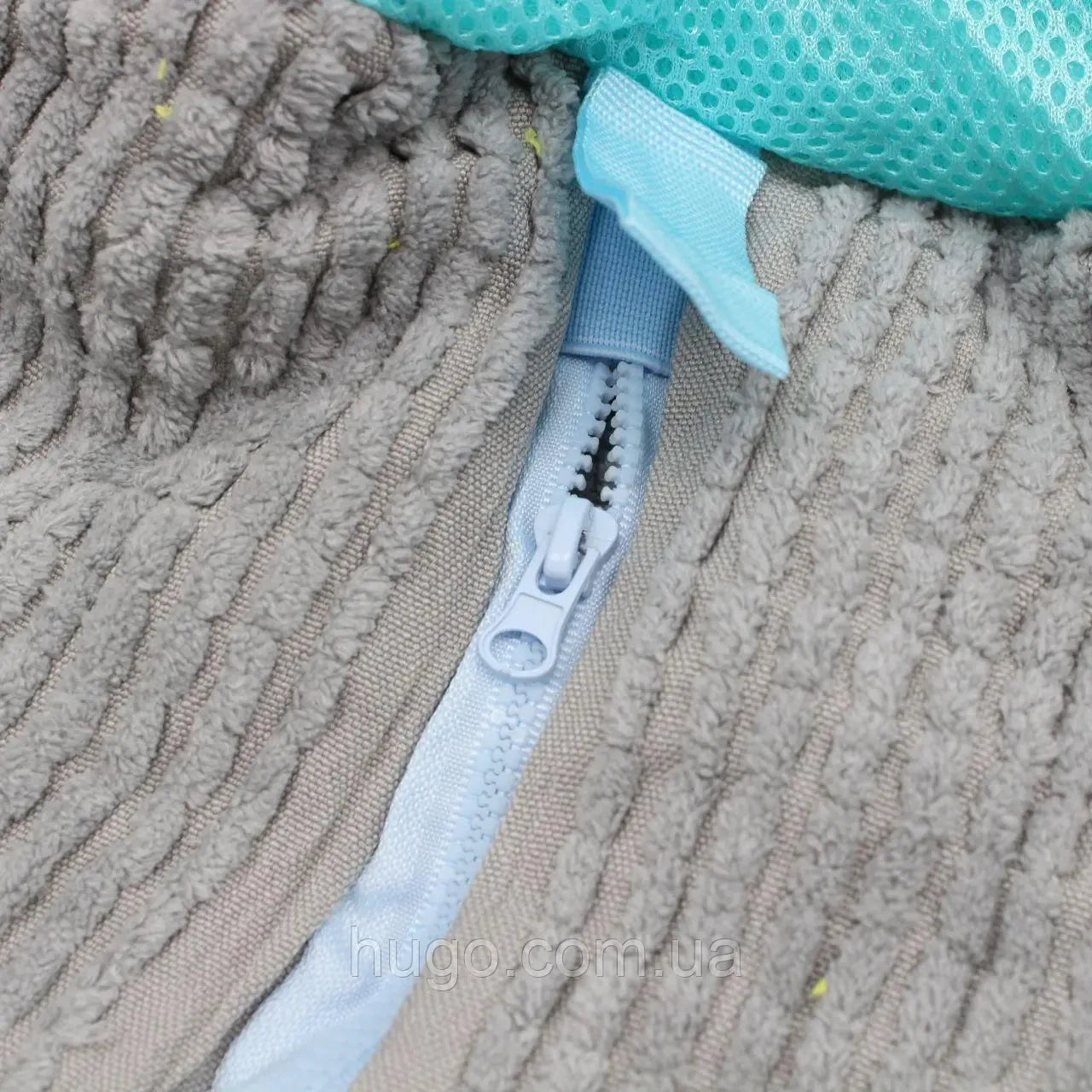 Мішок для прання взуття 39х19см, Сірий / Захисний чохол для прання кросівок / Сумка-мішок для прання